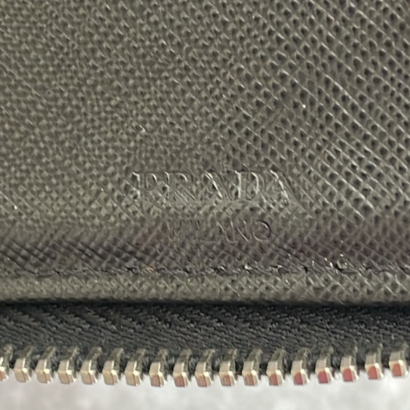 PRADA BR0441 Tessuto Chic Gray XLarge Organizer Wallet and Original COA Card - Picture 10 of 16